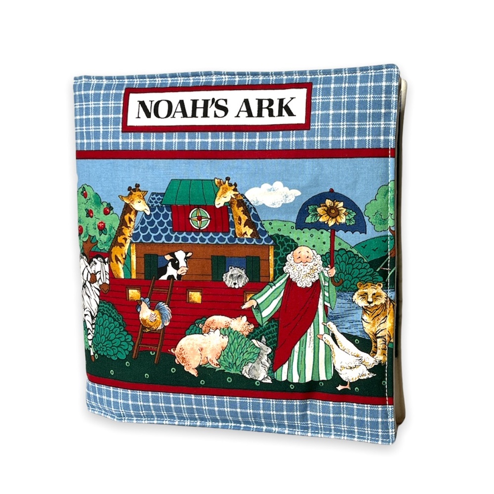 Noahs Ark Childrens Soft Fabric Hand Sewn Book Quiet Book Church Story